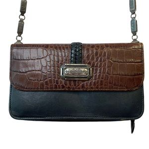 Brighton Crossbody Wallet in Brown and Black GUC